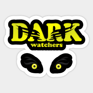 Eagle Flight Retro Wings in Motion Eyes Dark Watchers Sticker